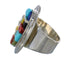 Southwest Multicolor Sterling Silver Jewelry Ring Size 6-3/4 MX61098